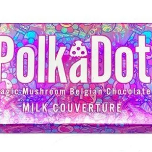 PolkaDot Milk Couverture Mushroom Belgian Chocolate