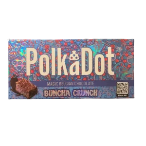 PolkaDot Buncha Crunch Belgian Chocolate Bar