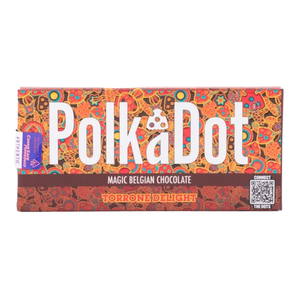 PolkaDot Torrone Delight Belgian Chocolate Bar