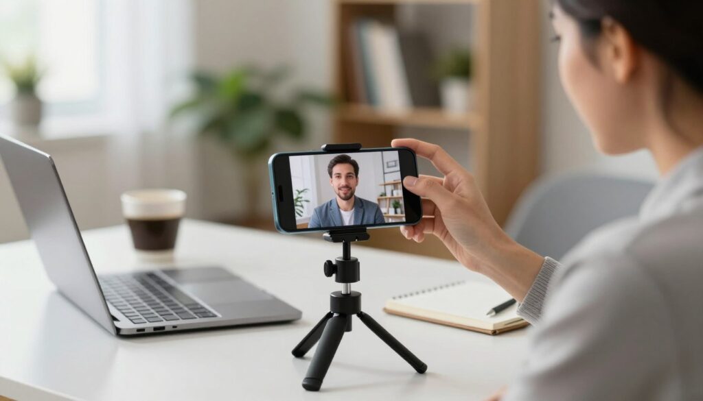 Smartphone sebagai Webcam untuk Meeting